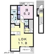 サンテールⅢ Aの間取り画像