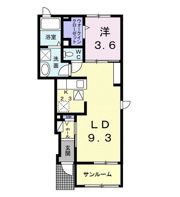 スリジエ リアン セカンド Aの間取り画像