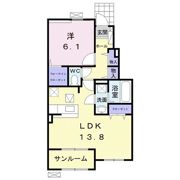 スリジエ リアン セカンド Bの間取り画像