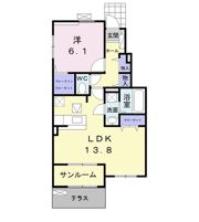 スリジエ リアン セカンド Cの間取り画像