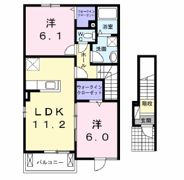 グリーンサイド Ⅱの間取り画像