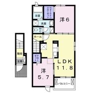 フェリーチェ Ⅲの間取り画像