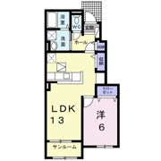コリーヌ東坂部Aの間取り画像