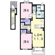 コリーヌ東坂部Aの間取り画像