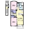 コリーヌ東坂部Aの間取り画像