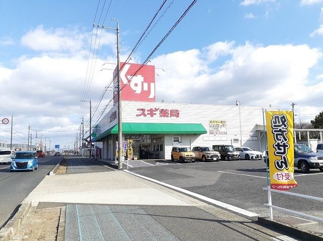 近くのスギ薬局まで800m（徒歩10分）