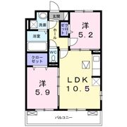 VilaLaughPlaceⅠの間取り画像