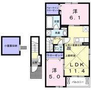 パークハイツⅡの間取り画像