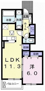 メゾン・ド・クレモンティーヌⅡの間取り画像