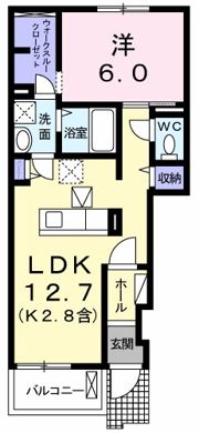 鈴蘭の間取り画像