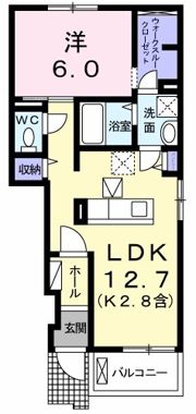 鈴蘭の間取り画像