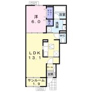 アローズⅡの間取り画像