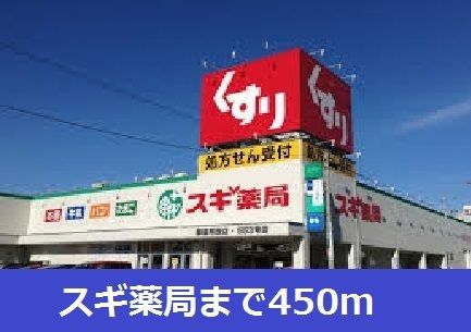 近くのスギ薬局まで450m(徒歩6分)