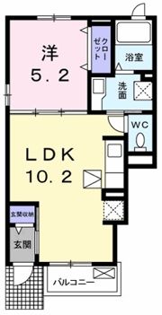 光城ハイツⅢの間取り画像