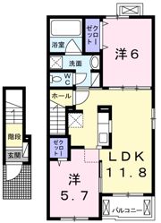 コンコルド ラ ファイエットⅡの間取り画像