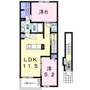ルミエール Bの間取り画像