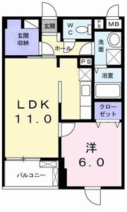 カーサ・Wの間取り画像