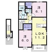 ローズセレッソ Aの間取り画像