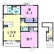 Comfort NarawaⅡの間取り画像
