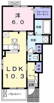 アンソレイユの間取り画像