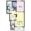 パルティールβの間取り画像