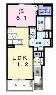 アンジュ ブリヤンの間取り画像