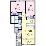 フロー デ セリシール Ⅲの間取り画像