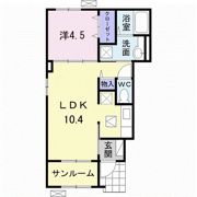 エレガンシア ブローテ Aの間取り画像