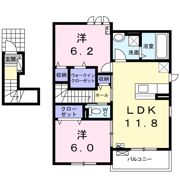 コートオリーブBの間取り画像