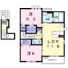 ブルー エトワール Kの間取り画像