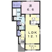 パラディーソ 桜の間取り画像