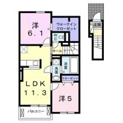 プルメリアⅠの間取り画像