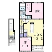 ラッフィナート富洲原Ⅰの間取り画像