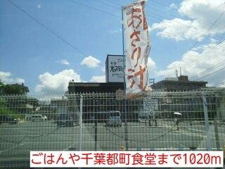 近くのごはんや千葉都町食堂まで1,020m（徒歩13分）