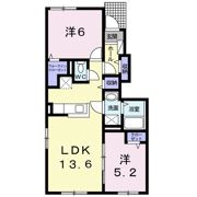 ルシヨン Ⅱの間取り画像