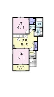 野田ハイツ Ⅲの間取り画像