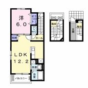 メゾンドソレイユ上大島の間取り画像