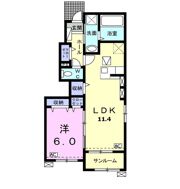 ベル フルーAの間取り画像