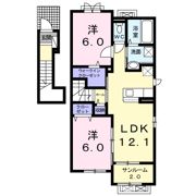 ランドマーク気比Ⅱの間取り画像