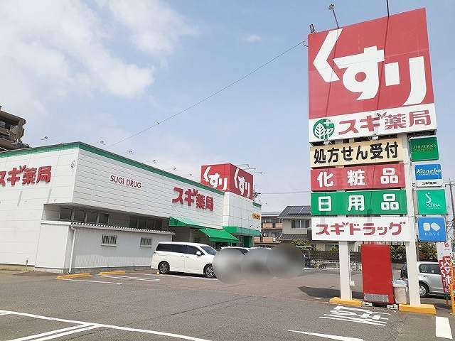 近くのスギ薬局　大地店まで300m（徒歩4分）
