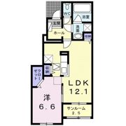Riverside Bの間取り画像