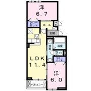 カーサ フィオーレ トロワの間取り画像