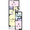 カーサ フィオーレ トロワの間取り画像
