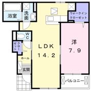 コパン Aの間取り画像