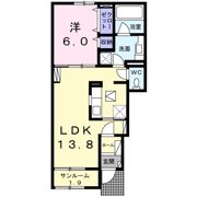 ロジュマン ココティエⅠの間取り画像