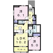 フィオーレ ルーナ ルーチェの間取り画像