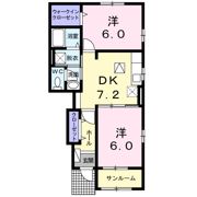 フィオーレ ルーナ ヴェントの間取り画像