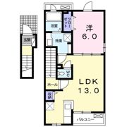 グロリエッテ上地Bの間取り画像