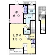 グロリエッテ上地Bの間取り画像