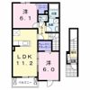 グランディール枝堀Bの間取り画像